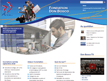 Tablet Screenshot of fondation-donbosco.fr